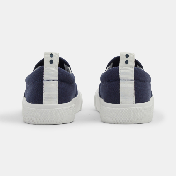 Baskets toile slip on bleu marine garçon Baskets toile slip on bleu marine garçon