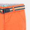 Bermuda toile fantaisie orange bébé garçon Bermuda toile fantaisie orange bébé garçon