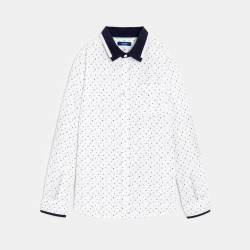 Chemise imprimée blanc Garçon