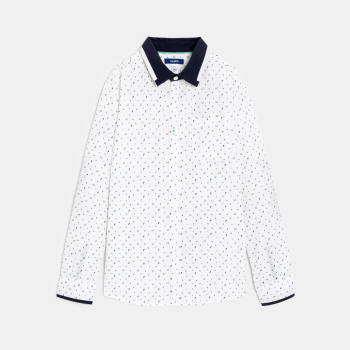 Chemise imprimée blanc Garçon