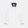 Chemise imprimée blanc Garçon