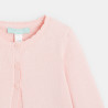 Gilet maille tricot rose clair bébé fille Gilet maille tricot rose clair bébé fille