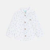 Chemise modulable palmiers blanc bébé garçon