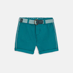 Bermuda chino bleu bébé garçon