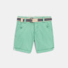 Bermuda coton fantaisie vert bébé garçon Bermuda coton fantaisie vert bébé garçon