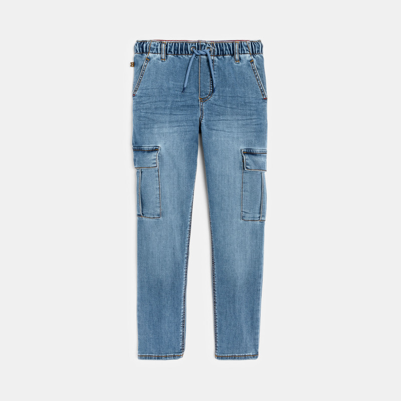 Jean cargo bleu Garçon Jean cargo bleu Garçon