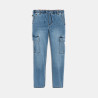 Jean cargo bleu Garçon Jean cargo bleu Garçon