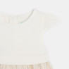 Robe chic 2 en 1 rayures brillantes bébé fille Robe chic 2 en 1 rayures brillantes bébé fille
