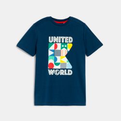 T-shirt à message manches...