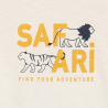 Boy's beige 2-piece summer pyjamas with safari motif Boy's beige 2-piece summer pyjamas with safari motif