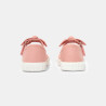 Ballerines toile à noeud roses bébé fille Ballerines toile à noeud roses bébé fille