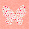 T-shirt manches courtes motif papillon rose-orangé Fille T-shirt manches courtes motif papillon rose-orangé Fille