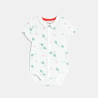 Salopette courte coton côtelé et body assorti vert bébé garçon Salopette courte coton côtelé et body assorti vert bébé garçon