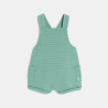 Salopette courte coton côtelé et body assorti vert bébé garçon Salopette courte coton côtelé et body assorti vert bébé garçon