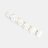 Baby girl's white floral elastic headband Baby girl's white floral elastic headband