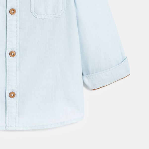 Chemise oxford bleu clair bébé garçon Chemise oxford bleu clair bébé garçon