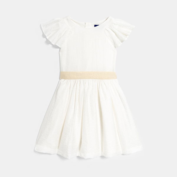 Robe de cérémonie blanc irisé Fille Robe de cérémonie blanc irisé Fille