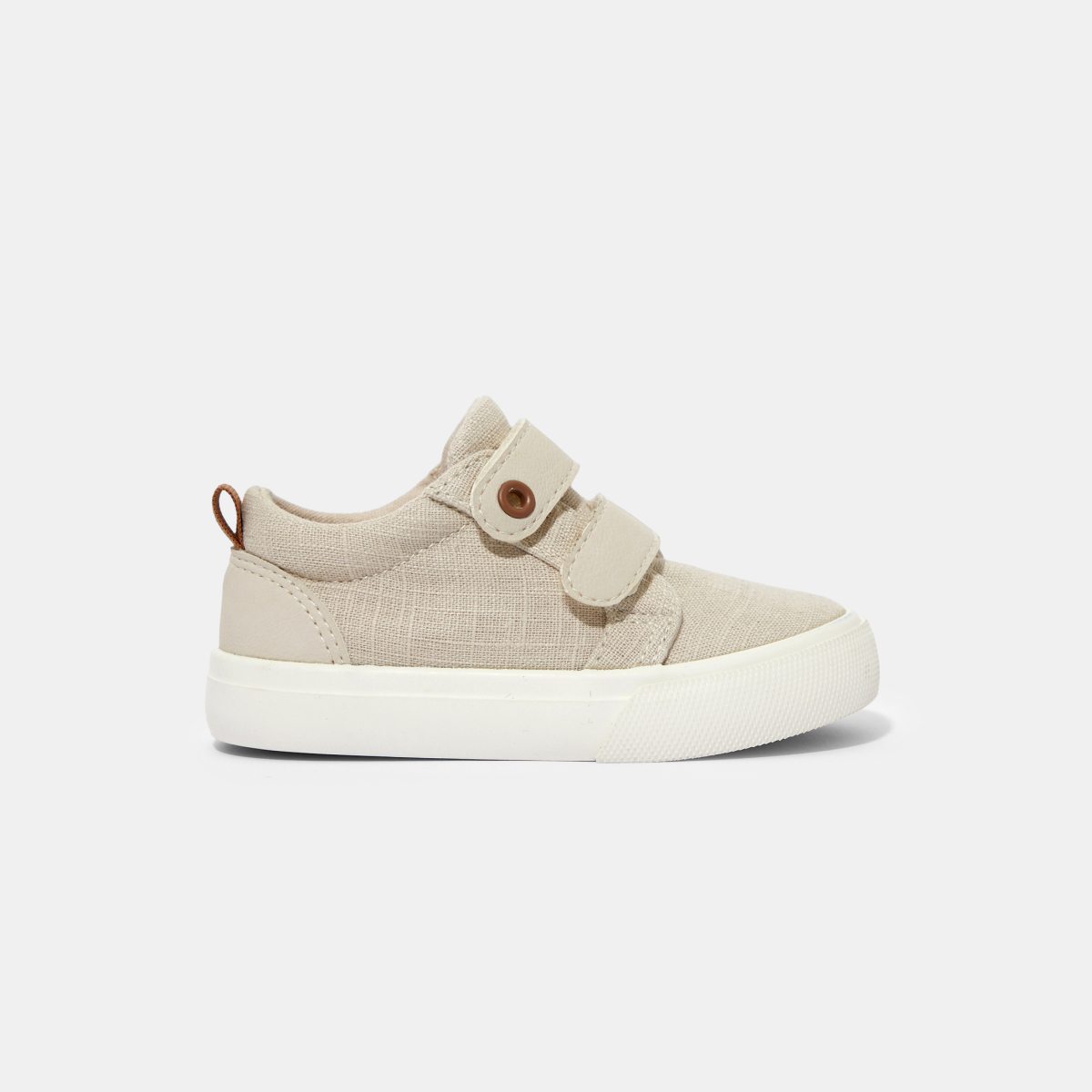 Chaussures chics en toile beige bébé garçon Chaussures chics en toile beige bébé garçon