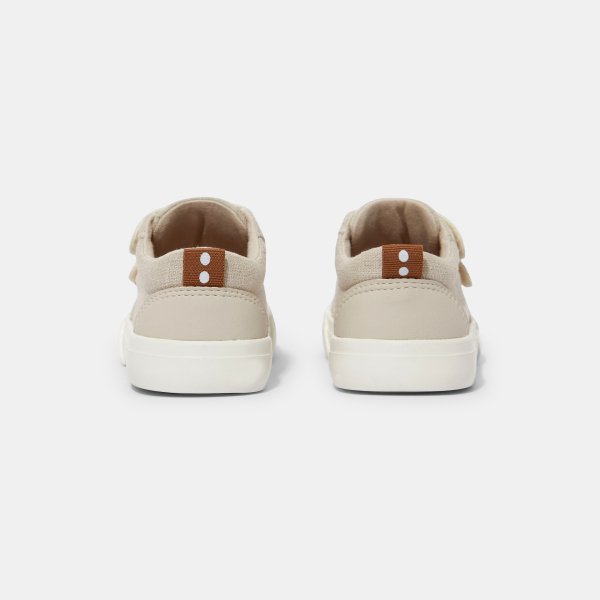 Baby boy's stylish beige canvas shoes Baby boy's stylish beige canvas shoes