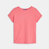 T-shirt manches courtes à message rose Fille T-shirt manches courtes à message rose Fille