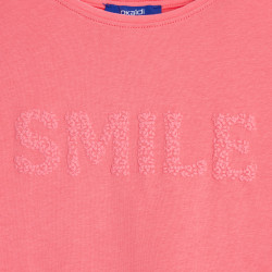 Girl's pink short-sleeve...