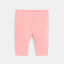 Legging impression papillon orange bébé fille