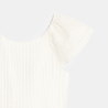 Girl's white striped flared dress Girl's white striped flared dress