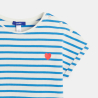 Girl's blue short-sleeve Breton shirt Girl's blue short-sleeve Breton shirt