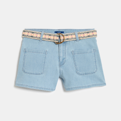 Short en jean bleu Fille