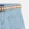 Short en jean bleu Fille