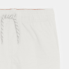 Bermuda slim en toile unie blanc garçon Bermuda slim en toile unie blanc garçon