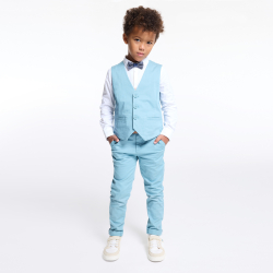 Veston en toile Couleur bleu Garçon