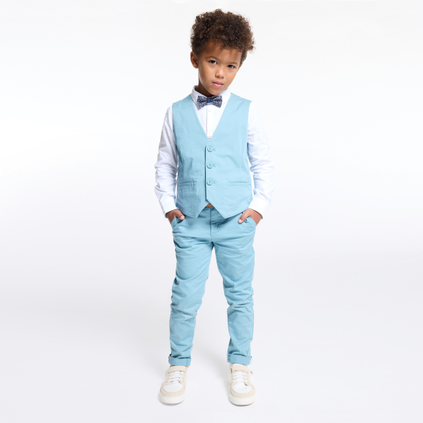 Veston en toile Couleur bleu Garçon