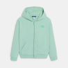 Sweat-shirt uni à capuche vert Fille Sweat-shirt uni à capuche vert Fille