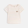 T-shirt marinière rayé rose bébé fille