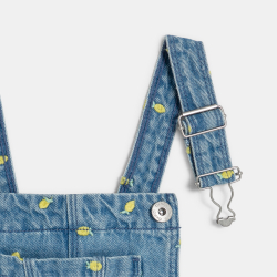 Salopette-short en jean...