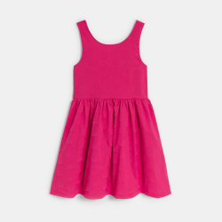 Girl's plain pink formal dress