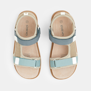 Sandales à scratch bleu garçon