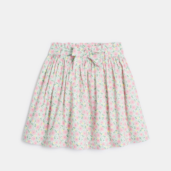 Jupe courte évasée imprimée Fille Jupe courte évasée imprimée Fille