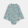 Baby girl's purple floral UV protection swimsuit Baby girl's purple floral UV protection swimsuit