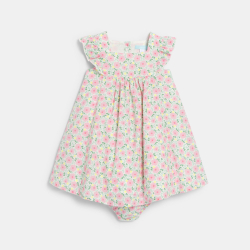 Robe chic fleurie rose bébé...