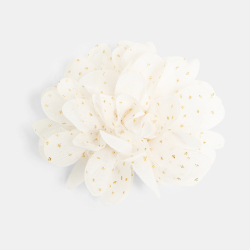 Broche/barrette fleur blanc...