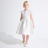 Robe en jacquard écru Fille