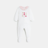 Dors-bien fantaisie pommes brodées blanc bébé fille Dors-bien fantaisie pommes brodées blanc bébé fille