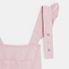 Salopette-short en lyocell rose Fille Salopette-short en lyocell rose Fille
