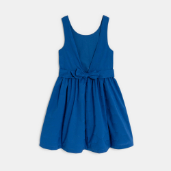 Robe de cérémonie unie bleu...