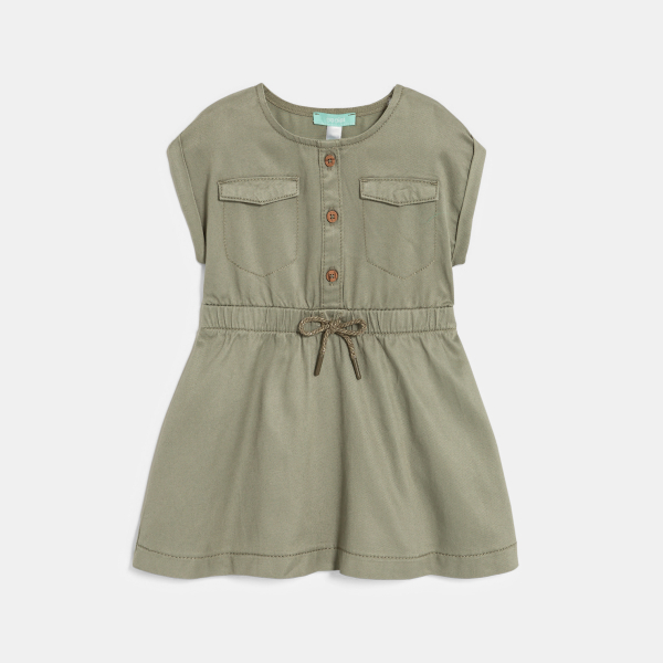 Robe saharienne vert bébé fille Robe saharienne vert bébé fille