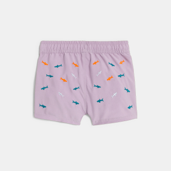 Short de bain requins violet bébé garçon