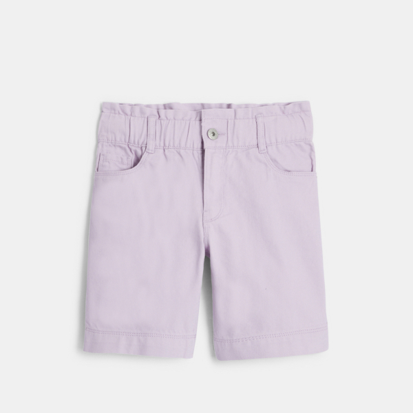 Bermuda en toile mauve Fille Bermuda en toile mauve Fille