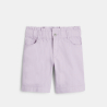 Bermuda en toile mauve Fille Bermuda en toile mauve Fille